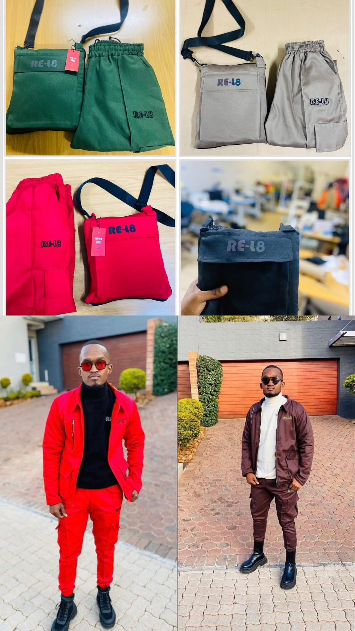 Side bag jacket & Pants set